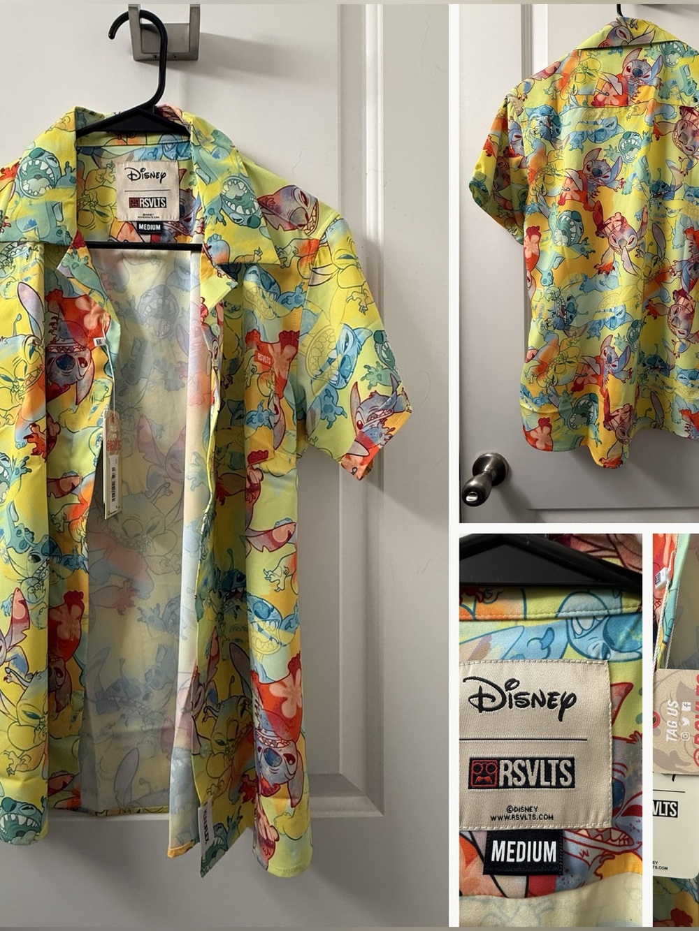 RSVLTS Disney Stitch Tropical Troublemaker Women’s KUNUFLEX M NWT